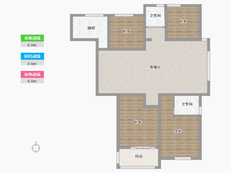 山东省-聊城市-骏宏·东晟御景-112.00-户型库-动静线