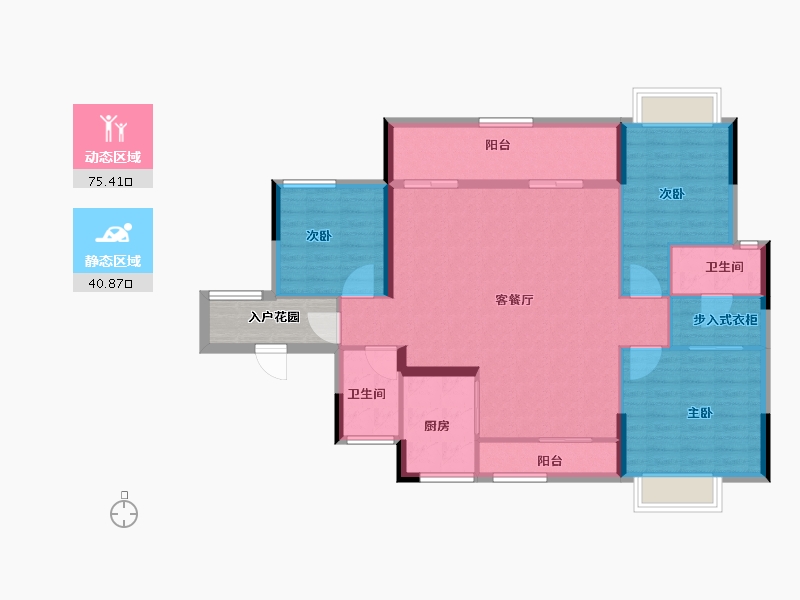 广东省-江门市-保利云上西棠-110.46-户型库-动静分区