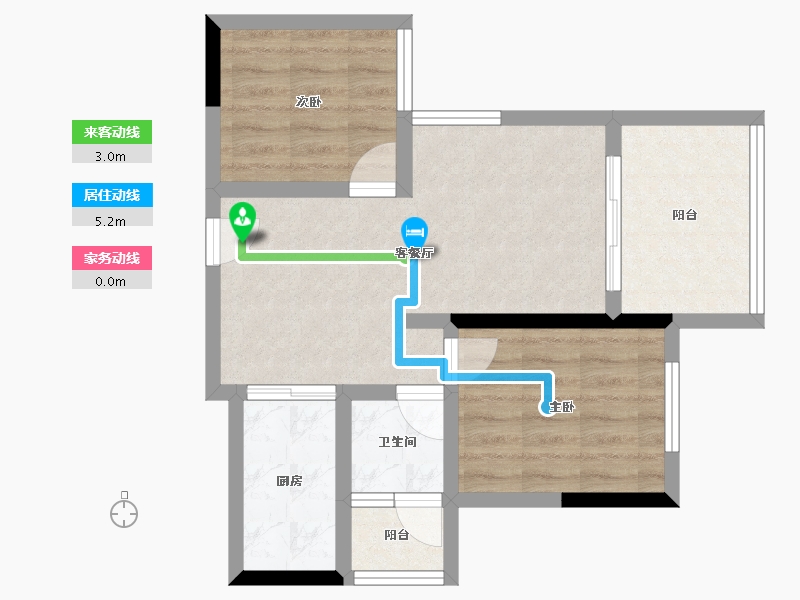 贵州省-安顺市-世通山语湖-55.27-户型库-动静线