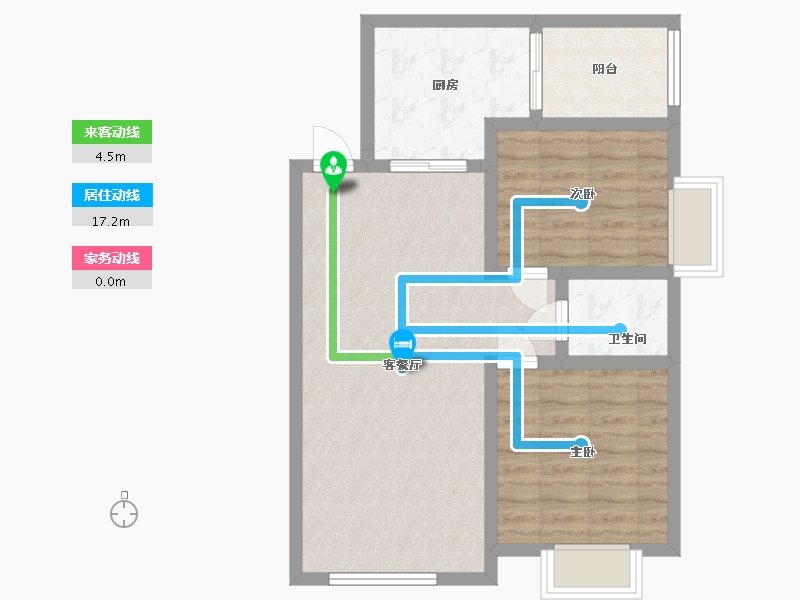 湖南省-长沙市-1-80.00-户型库-动静线