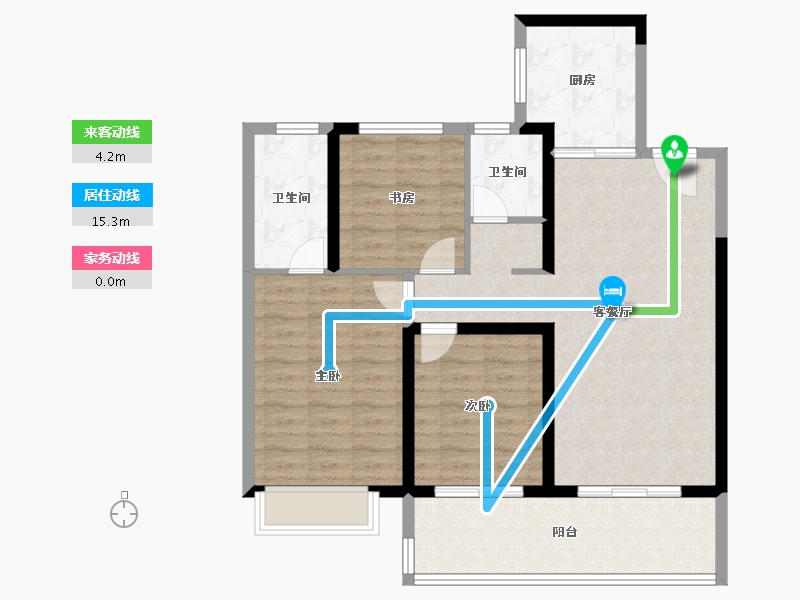 江苏省-盐城市-仁恒滨河世纪-92.00-户型库-动静线