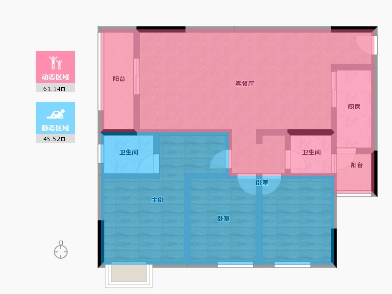 贵州省-安顺市-世通山语湖-93.84-户型库-动静分区