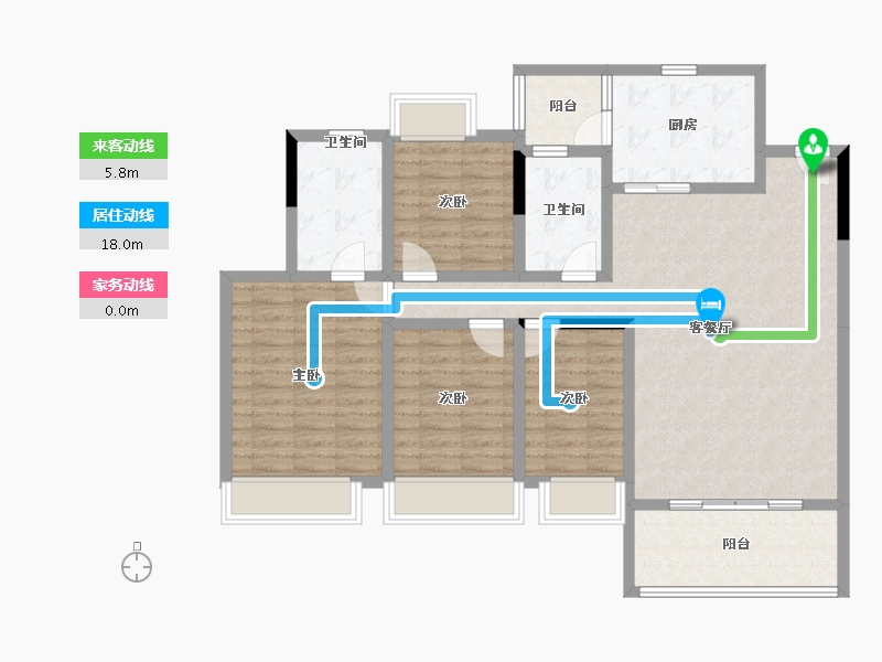 贵州省-安顺市-安顺凤凰林苑-112.13-户型库-动静线