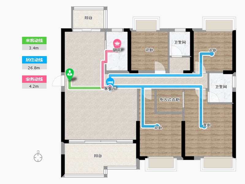 福建省-三明市-明城康养城-115.00-户型库-动静线