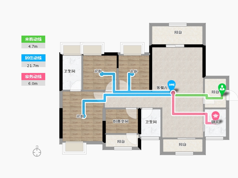 广东省-江门市-江门二沙岛-100.30-户型库-动静线