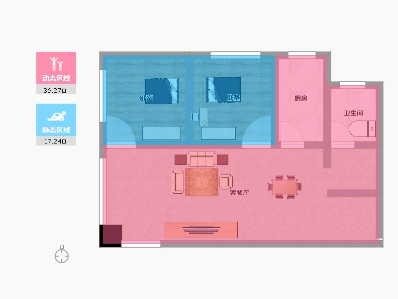 甘肃省-庆阳市-陇悦家园-49.34-户型库-动静分区