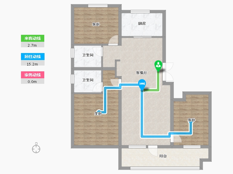 山东省-聊城市-财信·九州印象-101.60-户型库-动静线