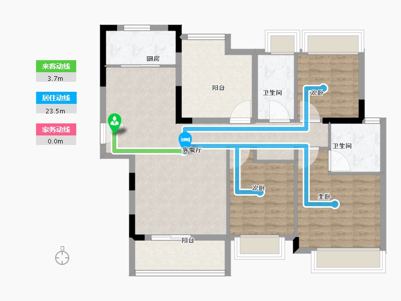 广东省-江门市-大华博富御潭江-93.00-户型库-动静线