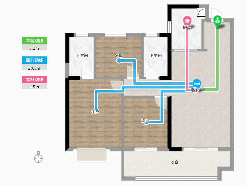 福建省-三明市-明城康养城-88.00-户型库-动静线