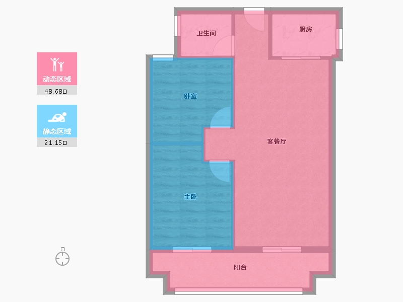 福建省-三明市-瑞泉景苑-63.20-户型库-动静分区