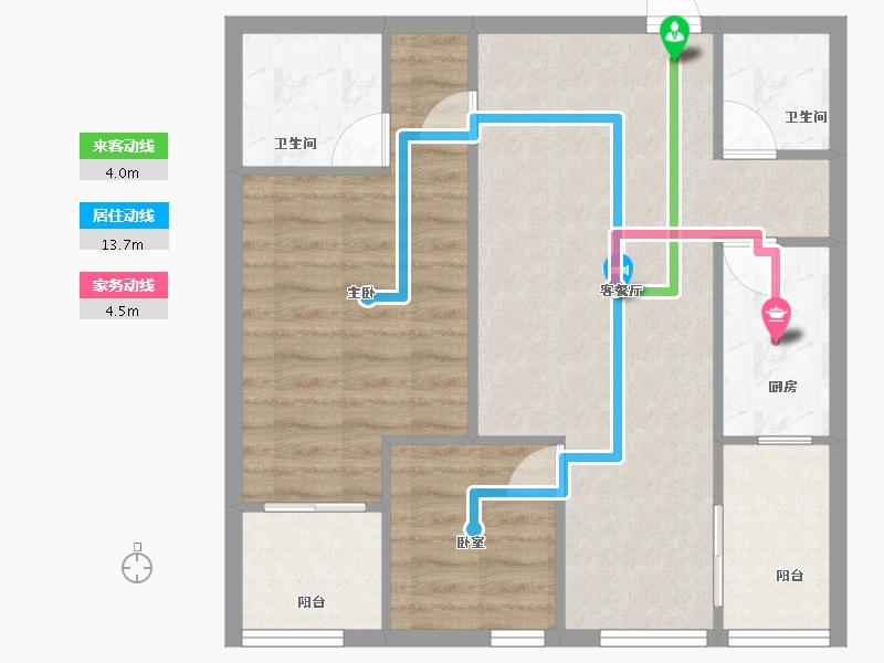 云南省-昆明市-时光-66.00-户型库-动静线