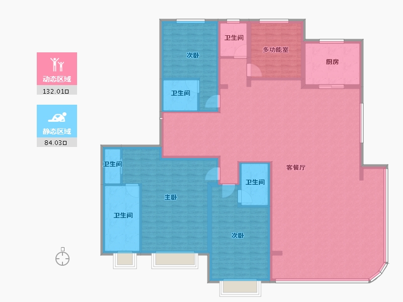 河北省-邯郸市-创宇东望-198.40-户型库-动静分区