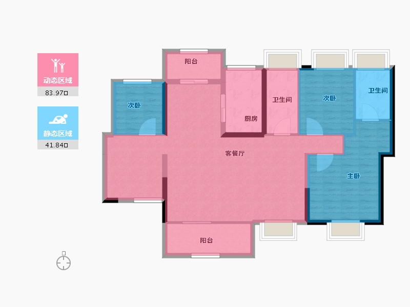 广东省-江门市-中国铁建城-113.43-户型库-动静分区