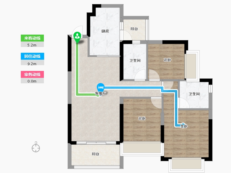 广东省-江门市-台山恒大名都-81.34-户型库-动静线