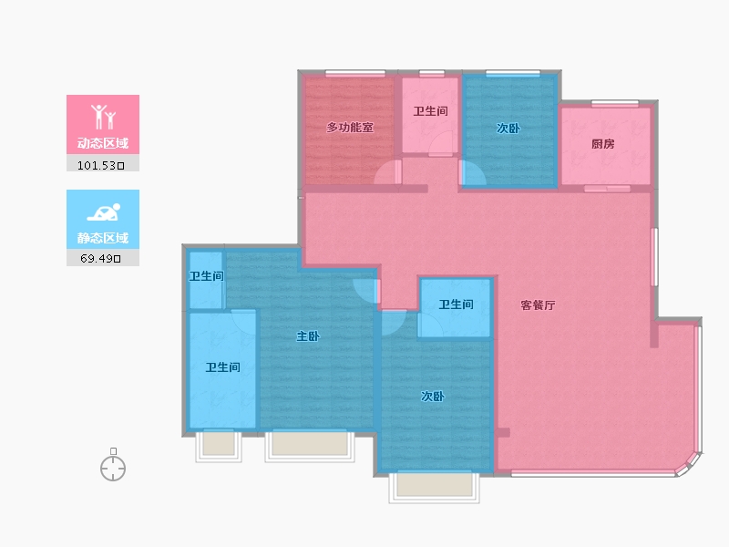 河北省-邯郸市-创宇东望-155.19-户型库-动静分区