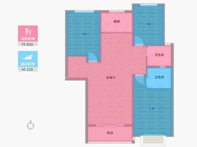 山西省-运城市-金悦华府-96.81-户型库-动静分区