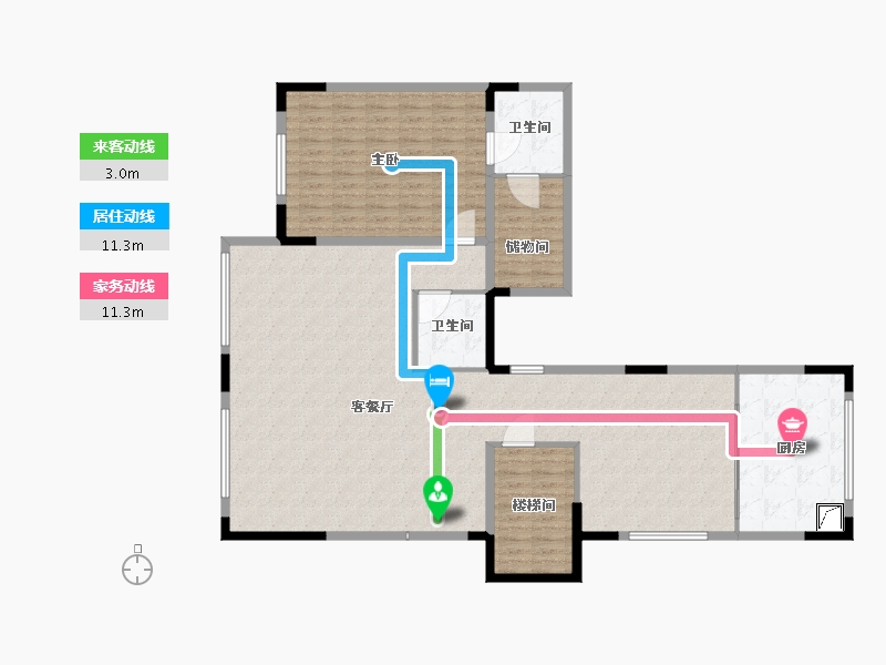 上海-上海市-佘山里-300.00-户型库-动静线