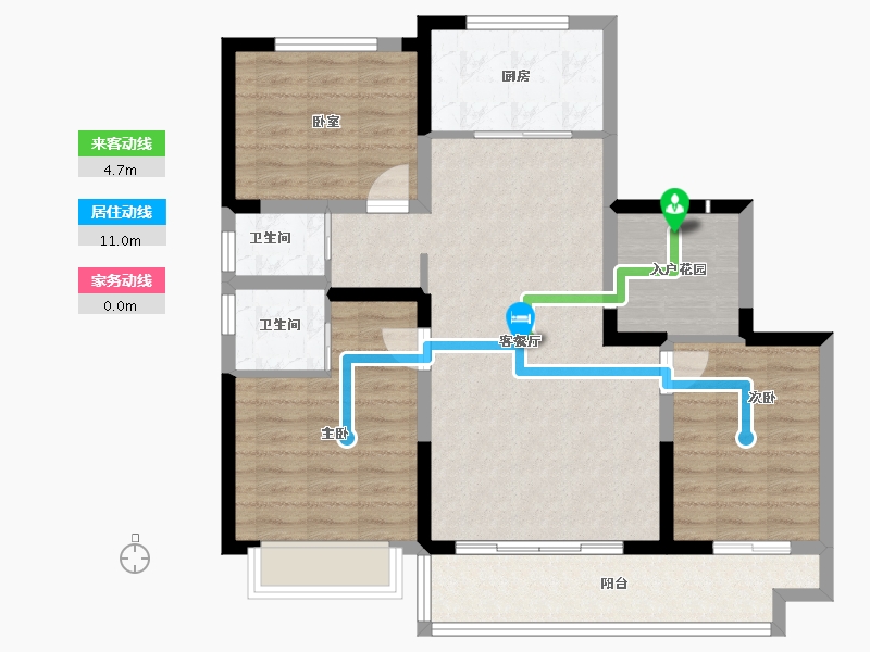 山东省-淄博市-墨香居-92.00-户型库-动静线