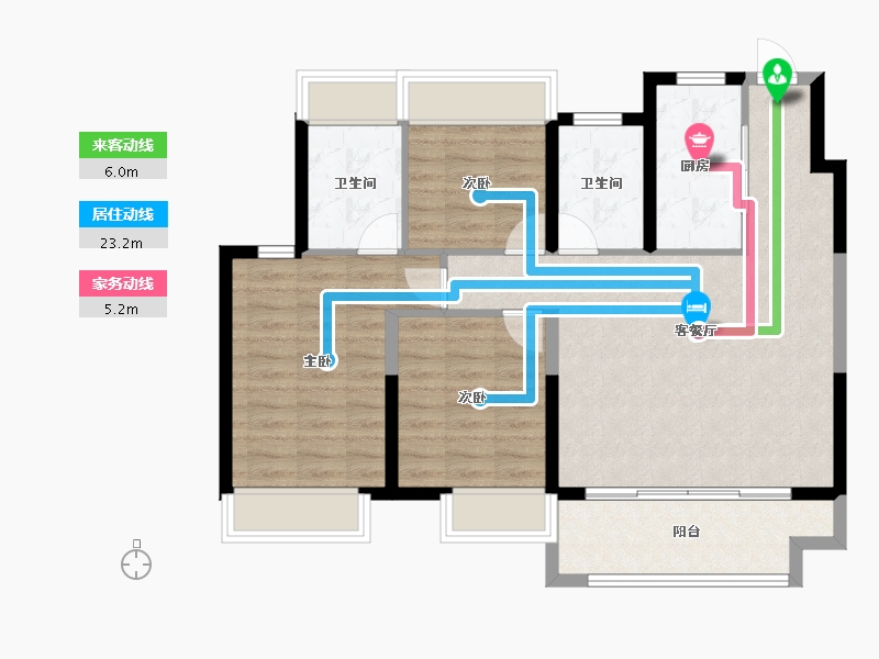 江苏省-盐城市-盐城凤樾府-87.08-户型库-动静线