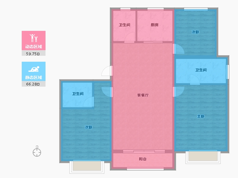 河北省-邯郸市-创宇东望-114.40-户型库-动静分区