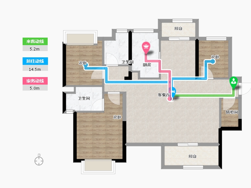 广东省-江门市-中国铁建城-97.73-户型库-动静线