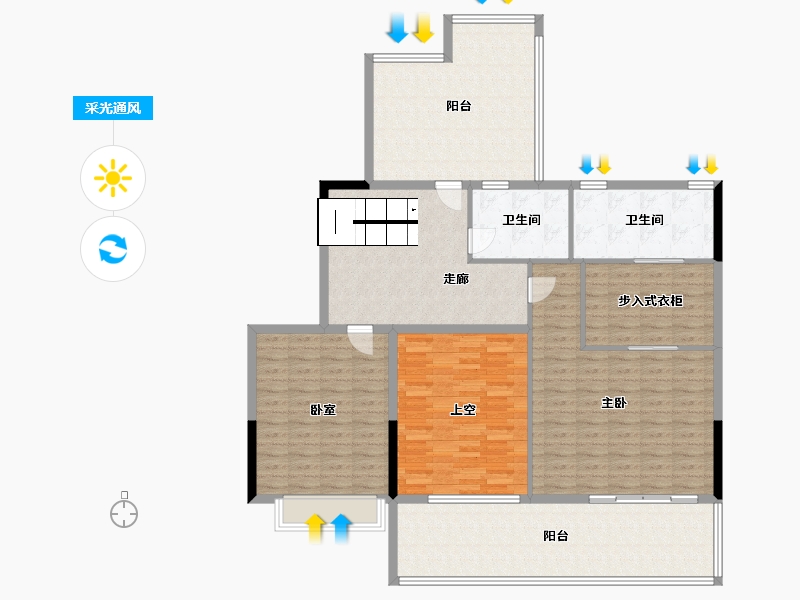 江苏省-苏州市-湖悦天境-240.00-户型库-采光通风