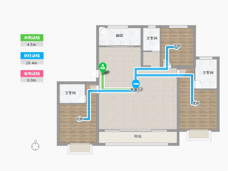 河北省-邯郸市-创宇东望-132.80-户型库-动静线