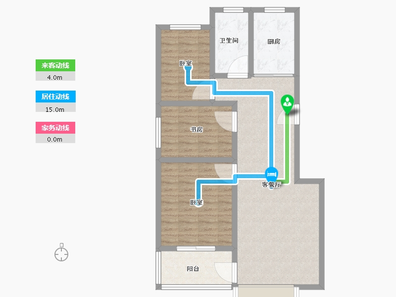 山东省-淄博市-万豪舜和园-83.21-户型库-动静线