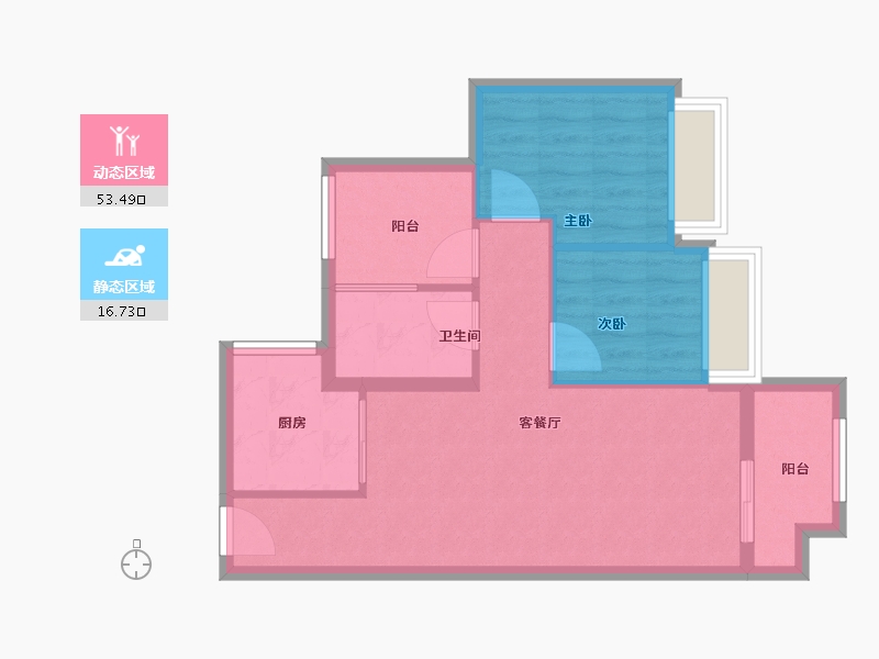 广东省-江门市-中国铁建城-62.83-户型库-动静分区