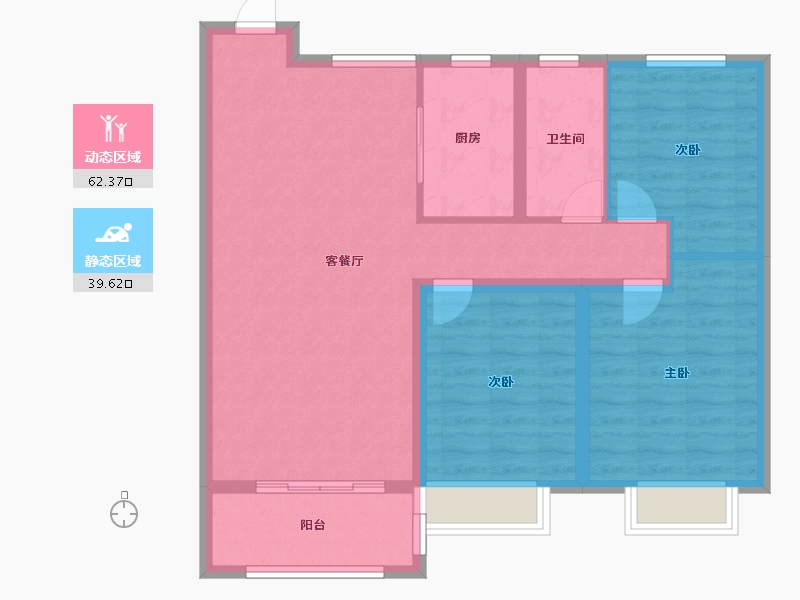 山东省-淄博市-东方紫郡-92.00-户型库-动静分区