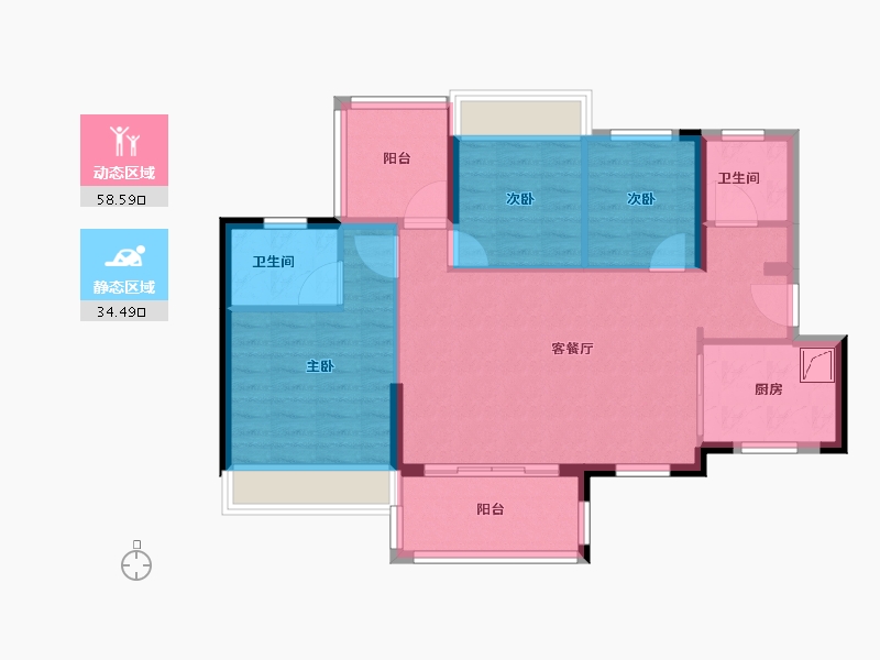 广东省-清远市-信业郡城-83.20-户型库-动静分区