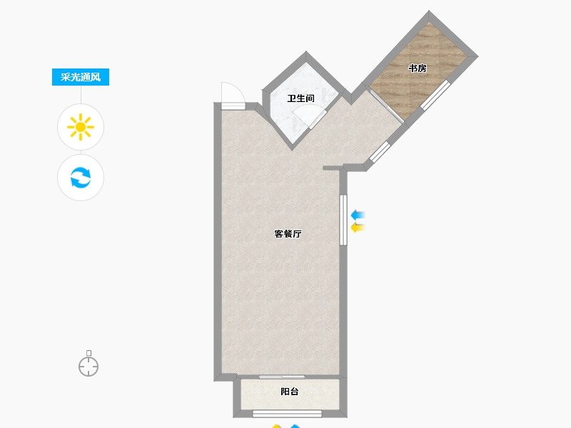 四川省-成都市-和贵·时代巢-48.00-户型库-采光通风