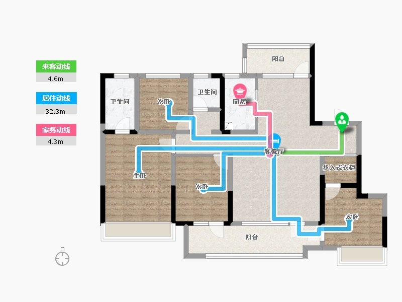 山东省-淄博市-旭辉银盛泰博观熙岸-114.40-户型库-动静线