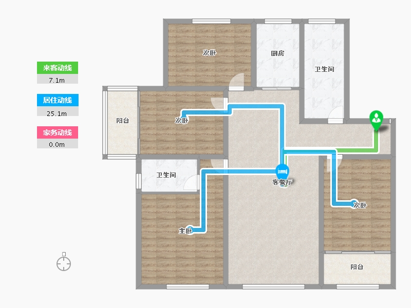 山东省-淄博市-金鼎尚城-140.00-户型库-动静线