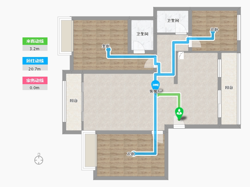 河南省-驻马店市-置地·上河府-100.00-户型库-动静线