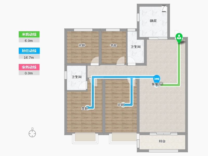 山东省-淄博市-东方紫郡-112.00-户型库-动静线