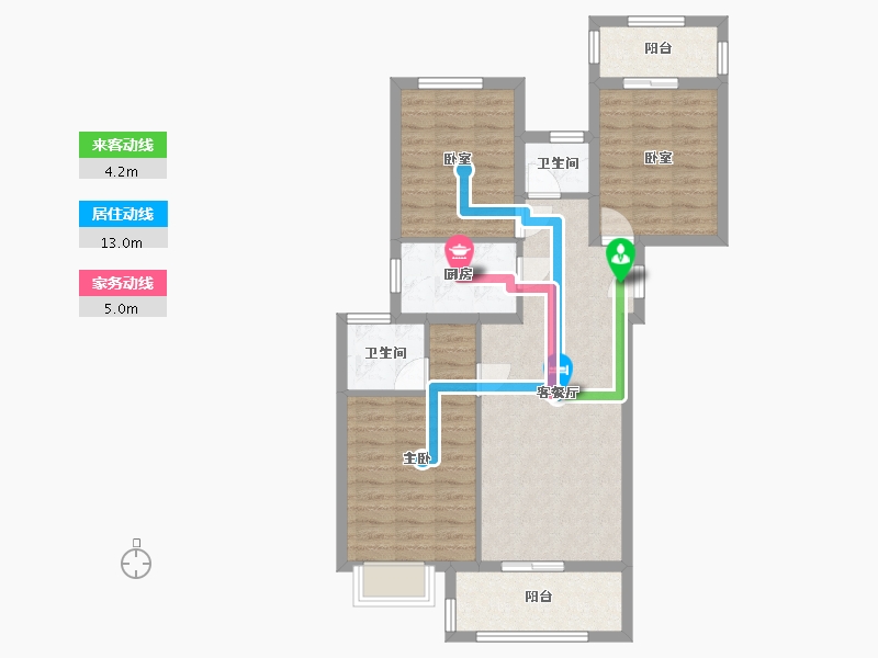 福建省-泉州市-永隆·江滨城-89.00-户型库-动静线