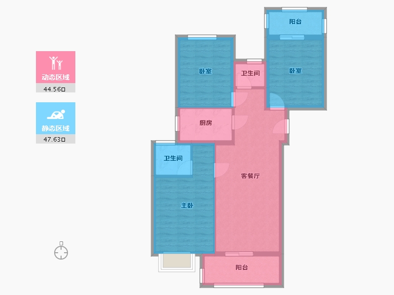 福建省-泉州市-永隆·江滨城-89.00-户型库-动静分区