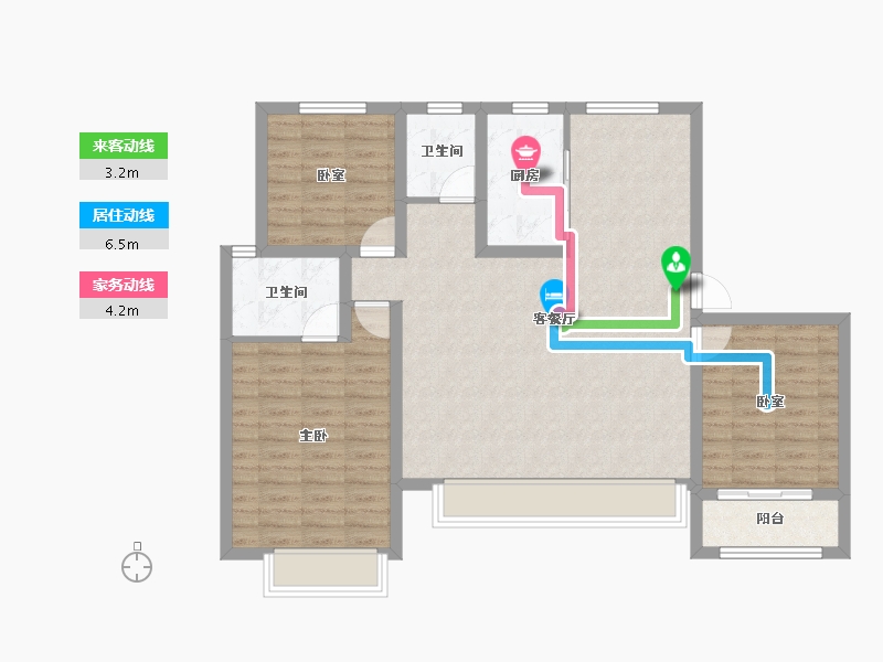 河北省-沧州市-百丰·天禧-97.78-户型库-动静线