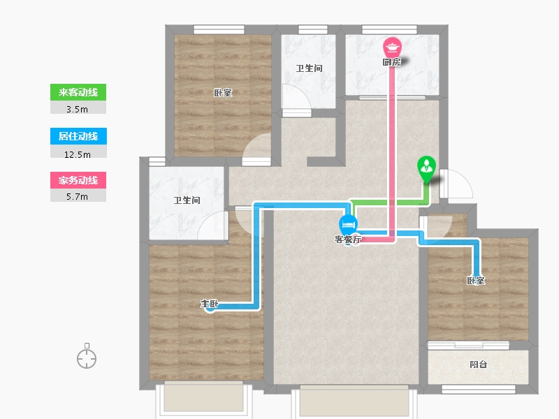 河北省-沧州市-百丰·天禧-77.84-户型库-动静线