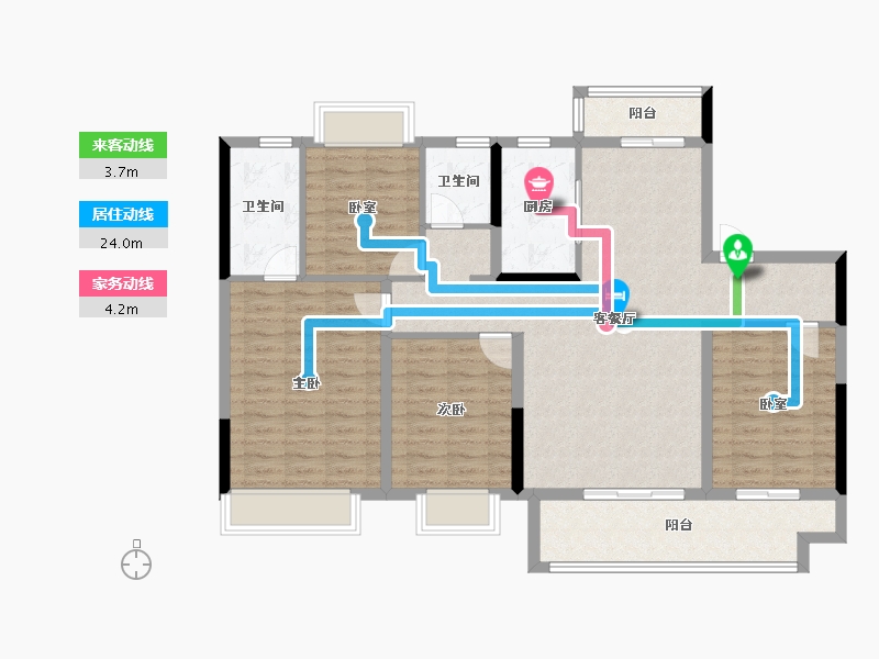 安徽省-阜阳市-石榴林语春晓-114.40-户型库-动静线