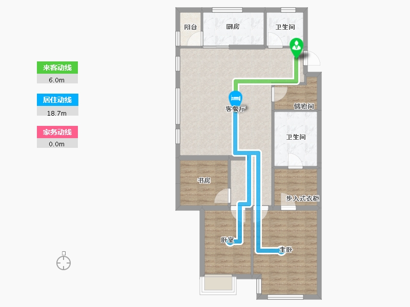 天津-天津市-富力又—城-95.07-户型库-动静线