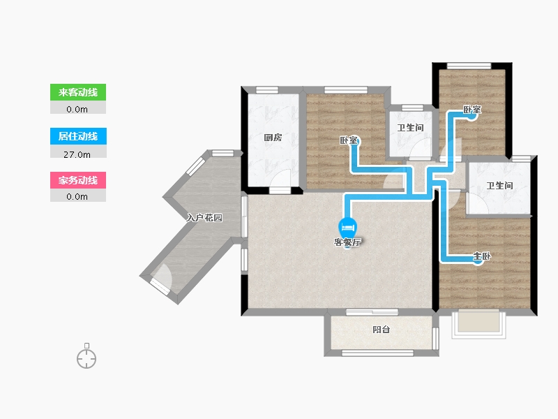 广东省-江门市-裕邦新外滩-88.77-户型库-动静线