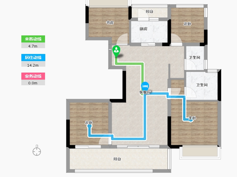 四川省-宜宾市-绿地宜宾城际空间站-100.80-户型库-动静线