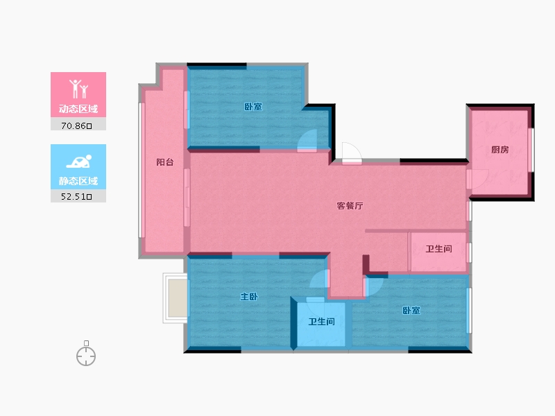 山东省-潍坊市-金都-110.99-户型库-动静分区