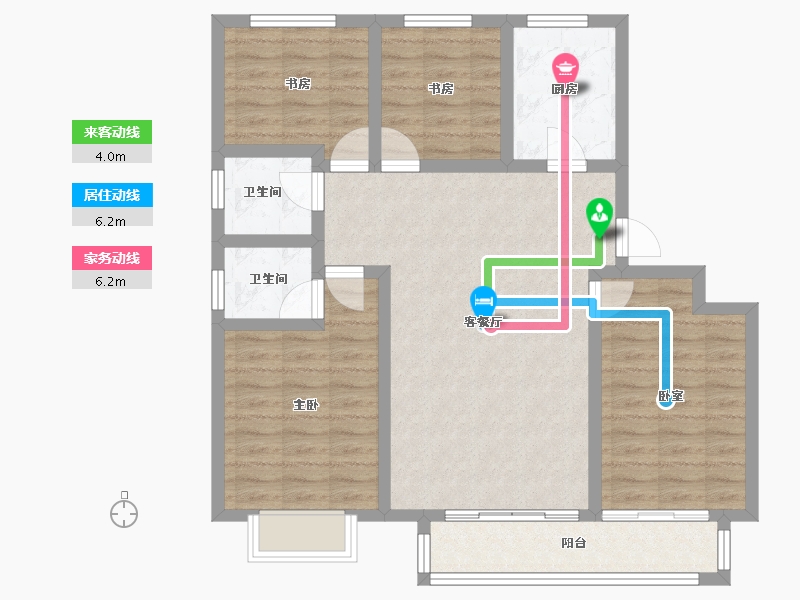 河北省-沧州市-天成鸿园-91.99-户型库-动静线