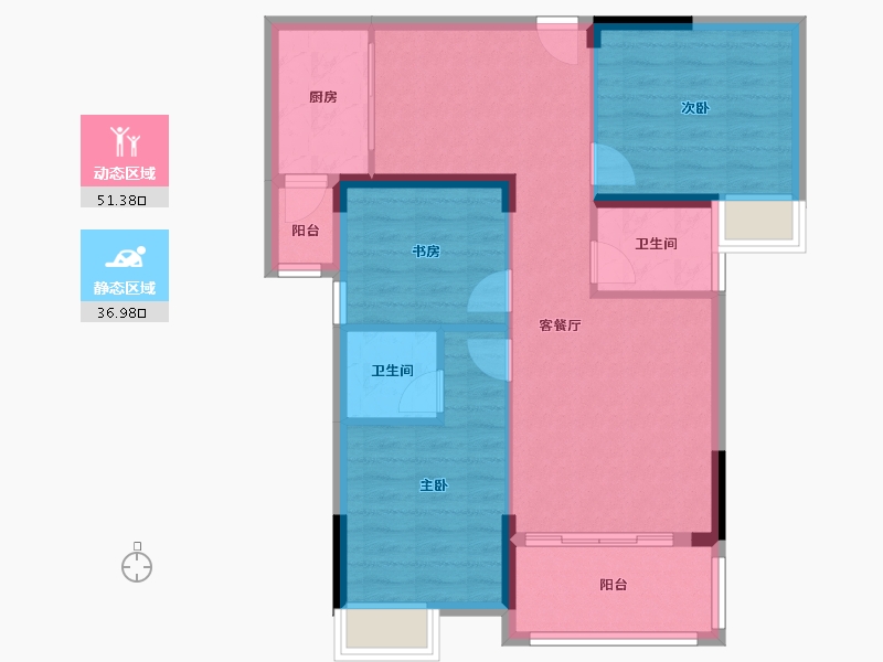 广东省-清远市-聚宝·雅居-79.21-户型库-动静分区