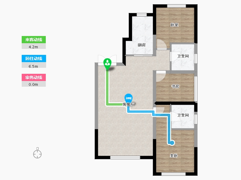 内蒙古自治区-通辽市-通辽尚河园-79.05-户型库-动静线