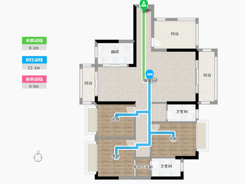 广东省-深圳市-慢城-110.00-户型库-动静线