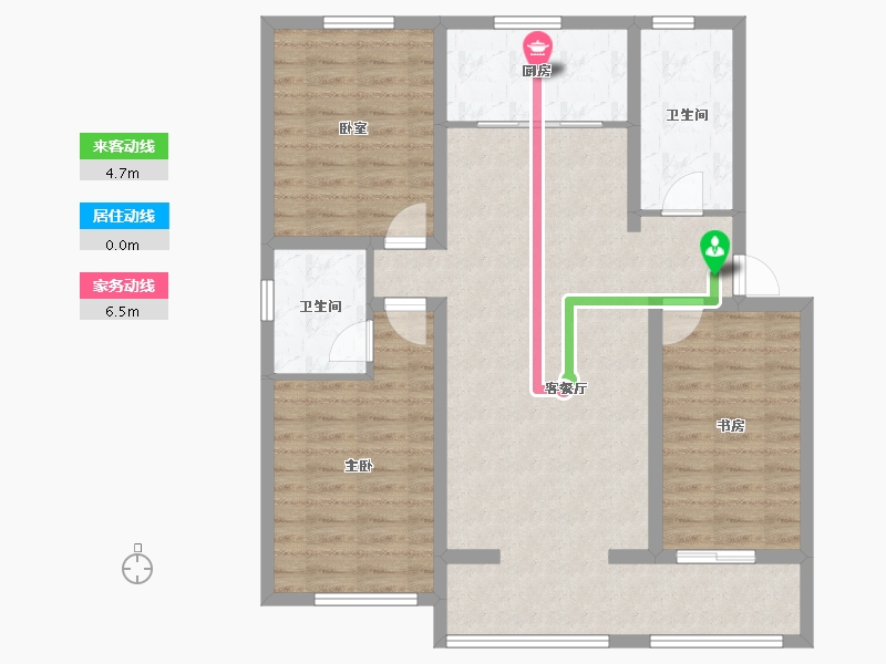 河北省-沧州市-润森紫御府-100.24-户型库-动静线